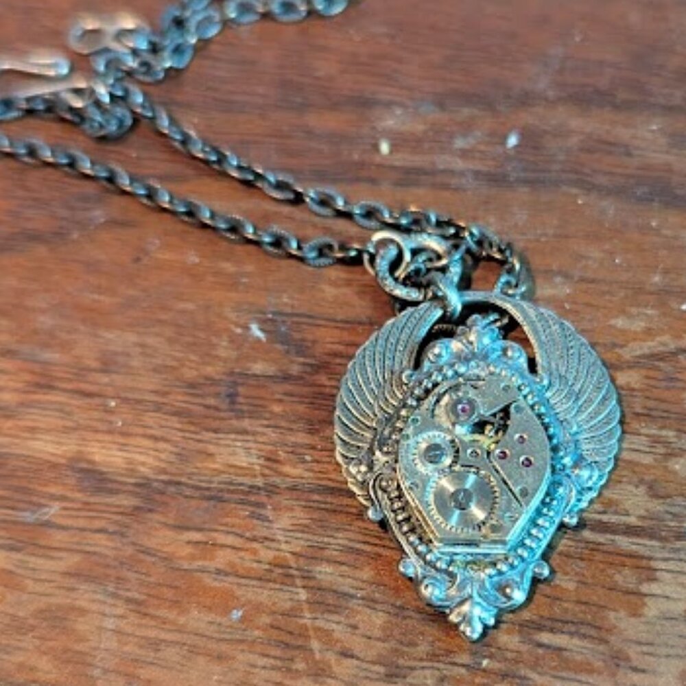 Intricate Bulova Watch Works Medallion